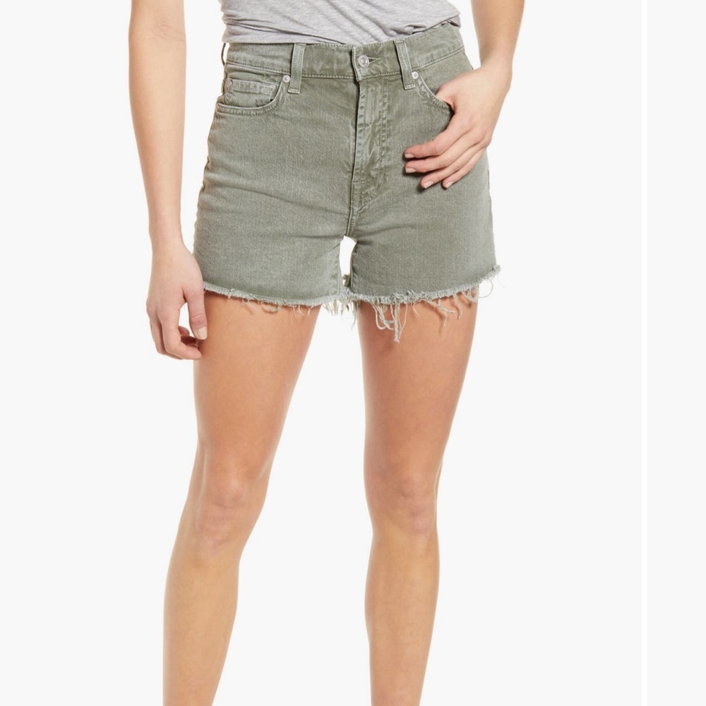 7 of all man kind denim shorts